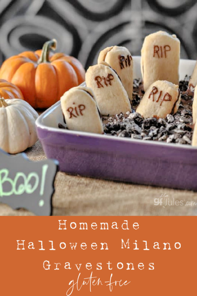 Homemade Halloween Gluten Free Milano Cookie Graveyard | gfJules