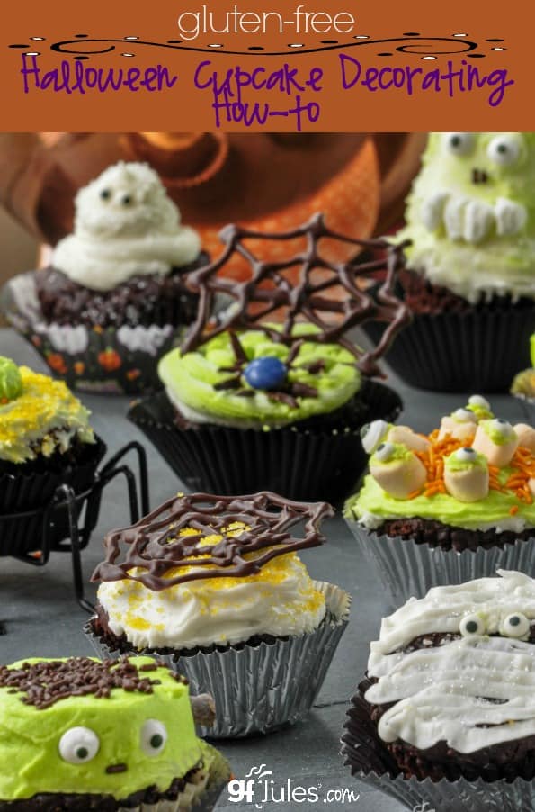 Adorably creepy gluten free halloween cupcakes, and a decorating how-to! | gfJules