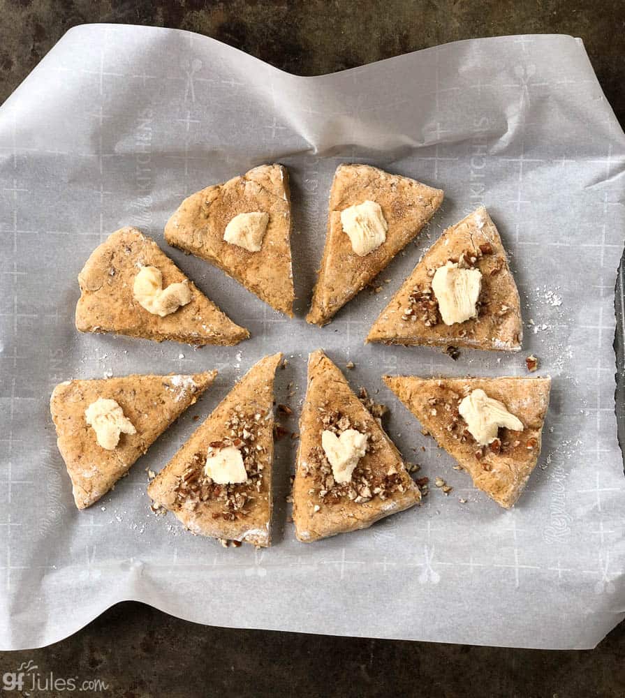 gluten free pumpkin scones before baking