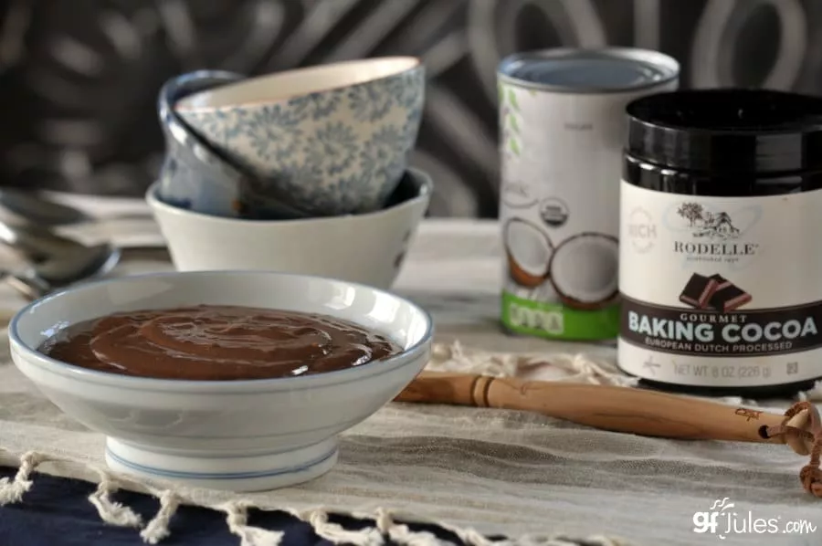 gluten free vegan chocolate pudding ingredients