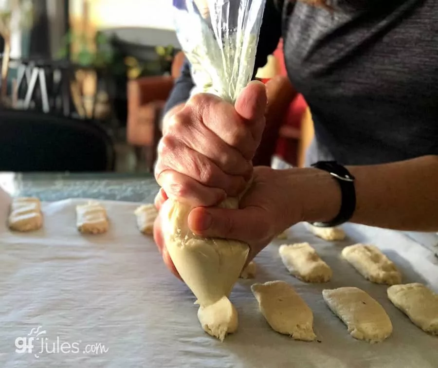 making gluten free milano cookies