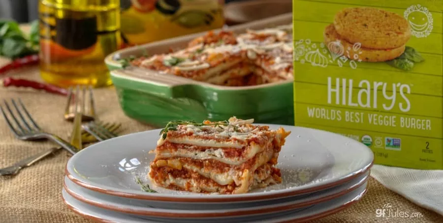 Gluten Free Lasagna with Hilary's box