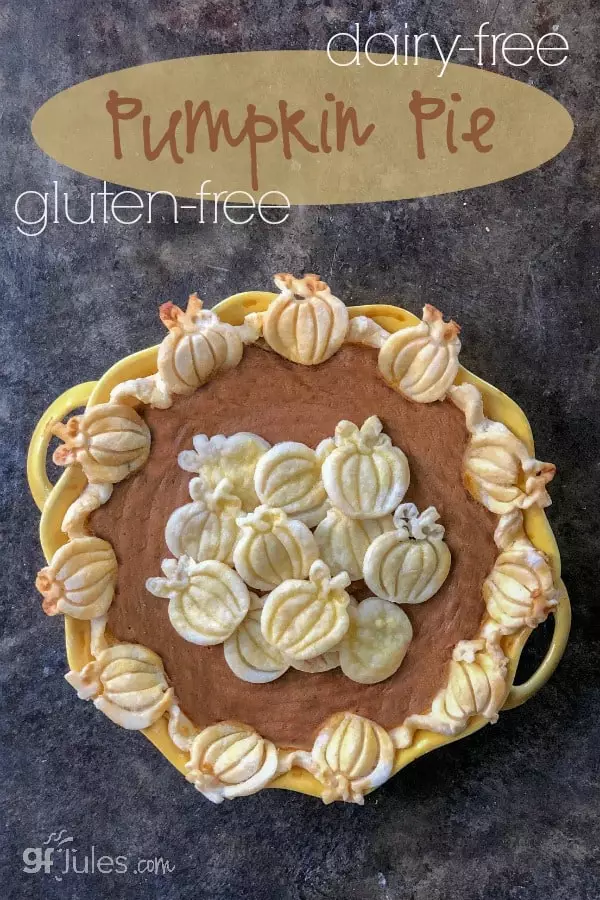 gluten free dairy free pumpkin pie gfJules