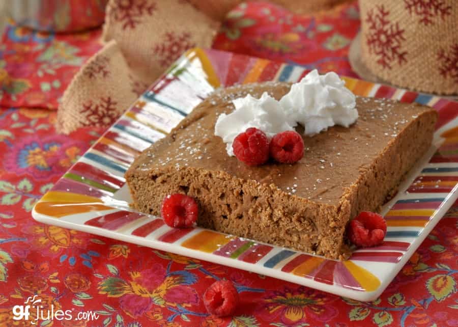 gluten free gingerbread with berries