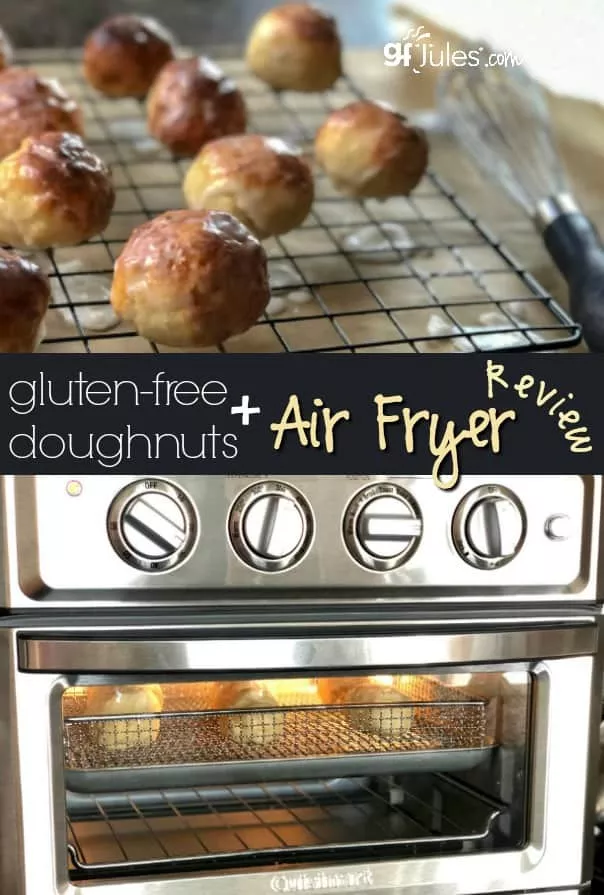 Gluten Free Doughnuts + review of Cuisinart Air Fryer (and yes, those gluten free doughnuts were made in an air fryer!) gfJules