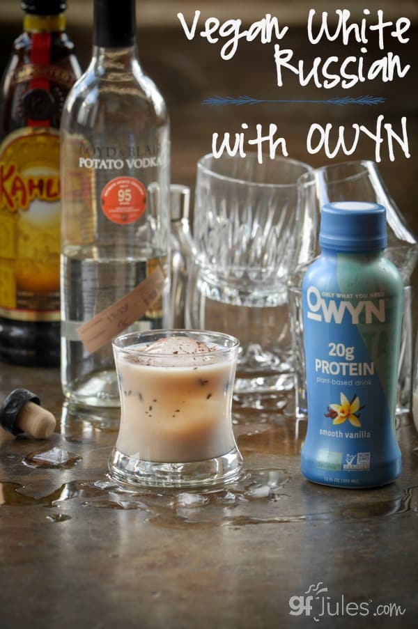 Vegan White Russian made with OWYN gfJules