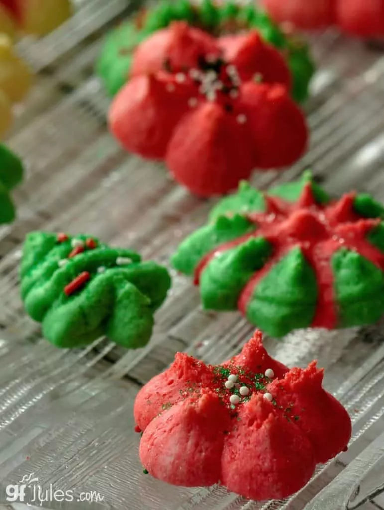 gluten free spritz cookies with sprinkles