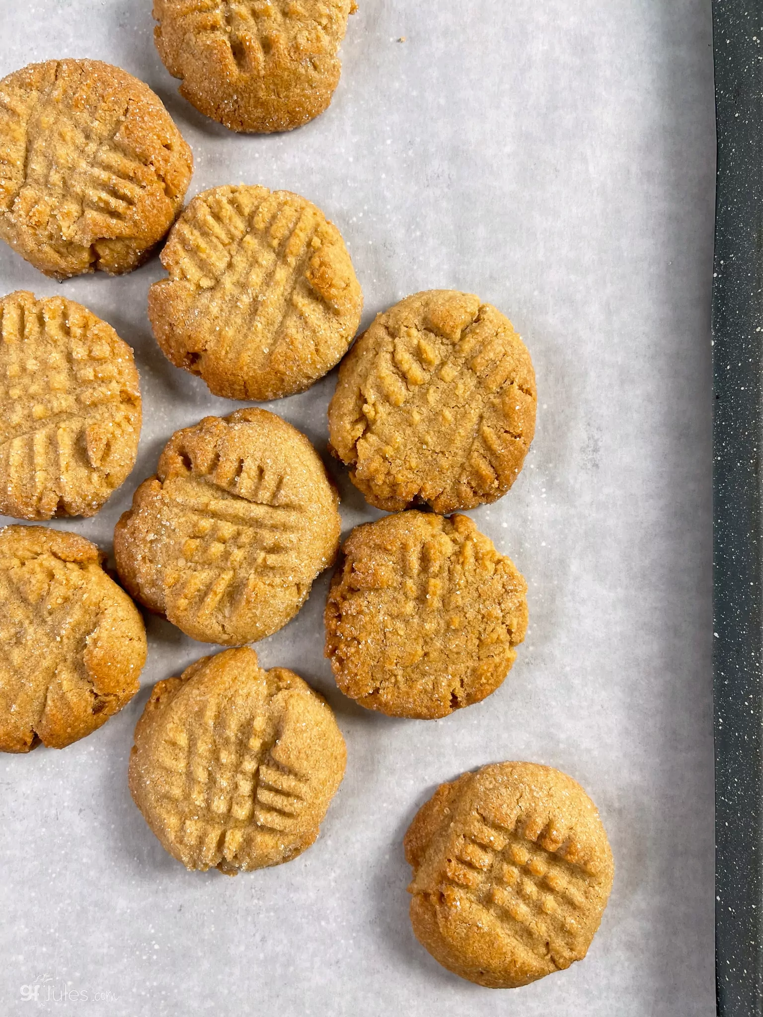 Gluten Free Peanut Butter Cookies – soft & chewy with gfJules Flour