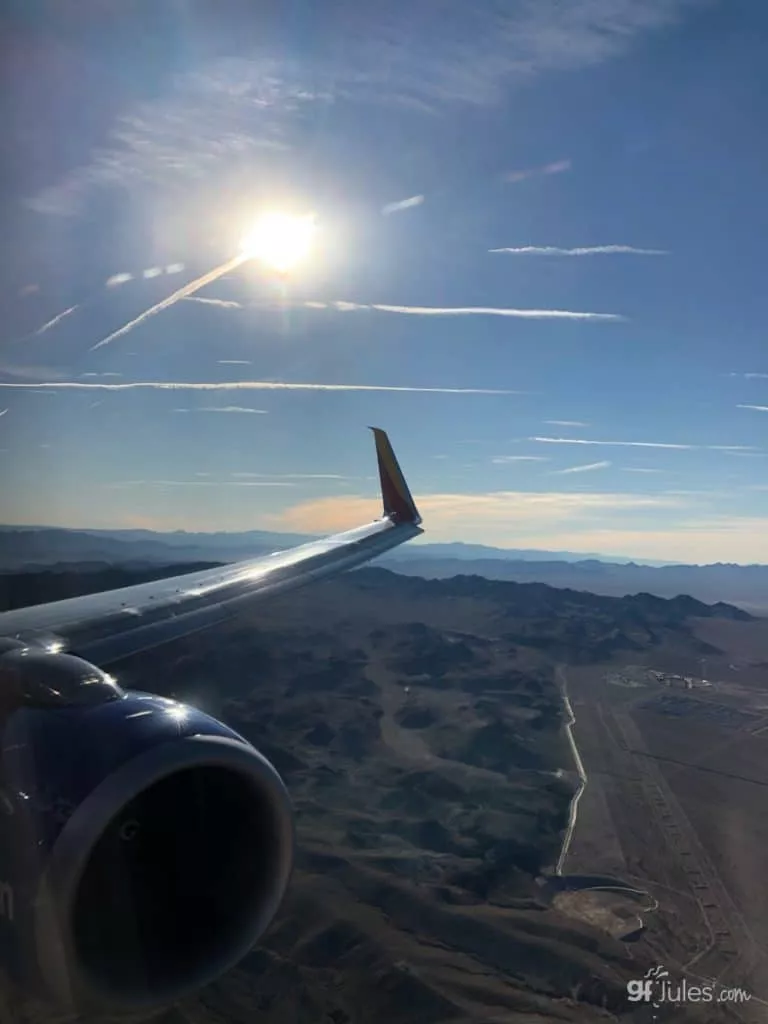 Southwest Airlines over Nevada gfJules