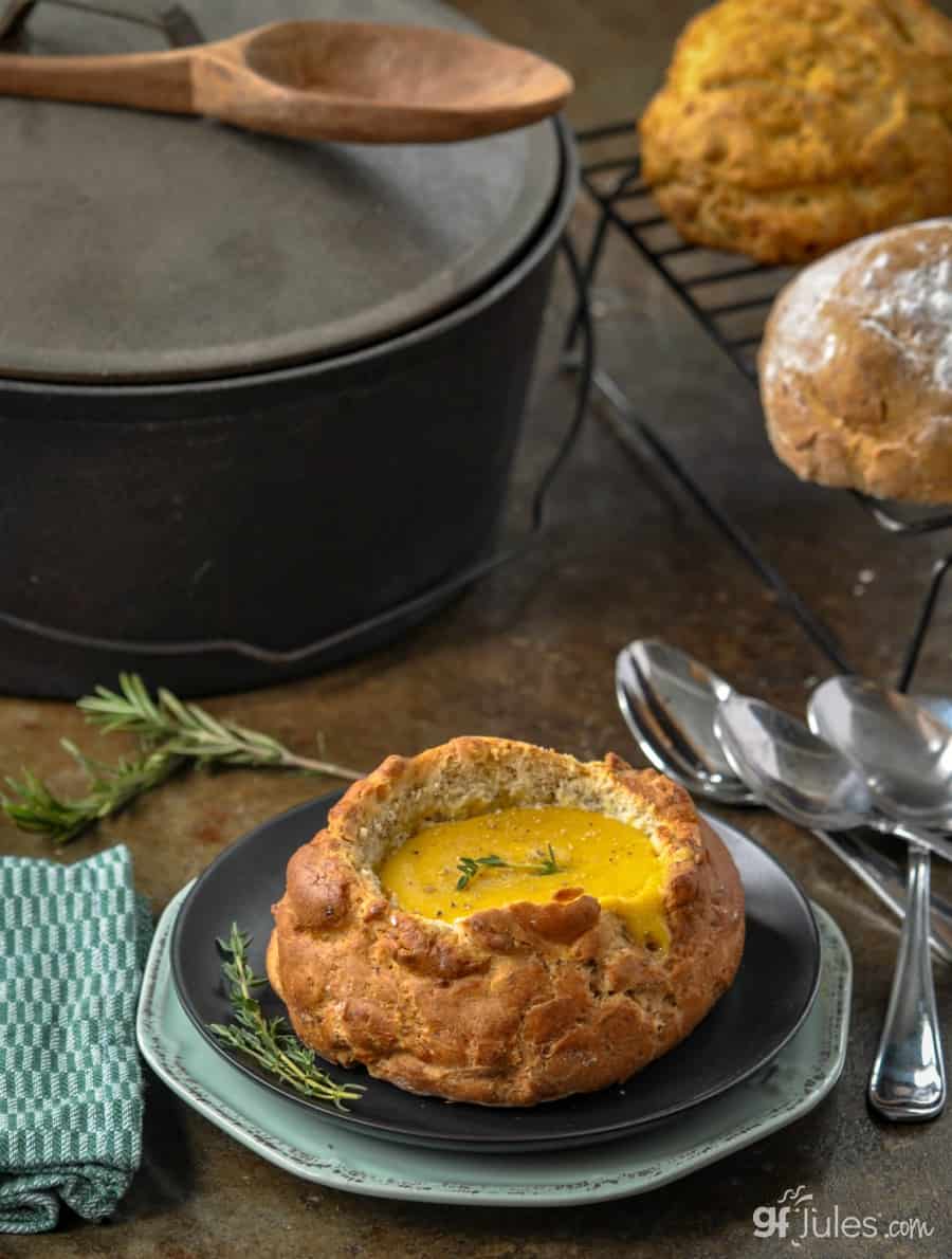 gluten free bread boule with soup Gluten free recipes gfJules