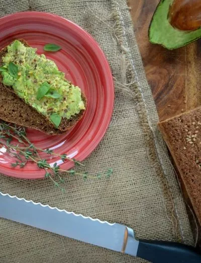 gluten free irish brown bread avocado toast