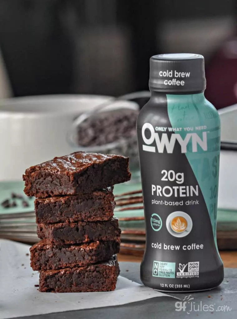 gluten free protein brownies with OWYN 2