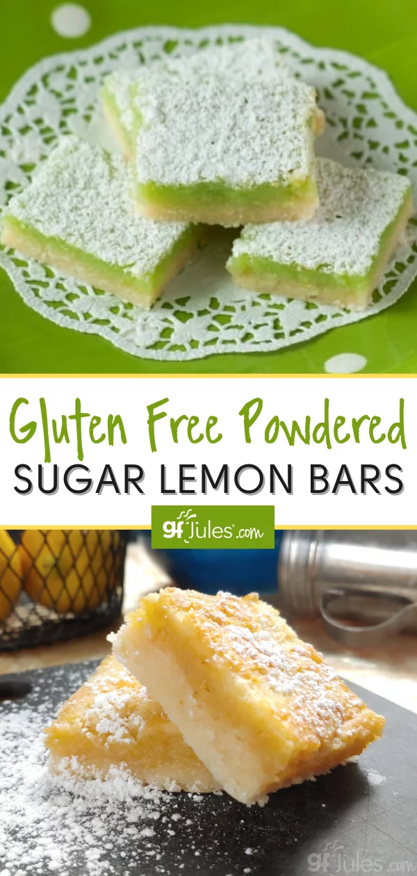 Gluten Free Powdered Sugar Lemon Bars