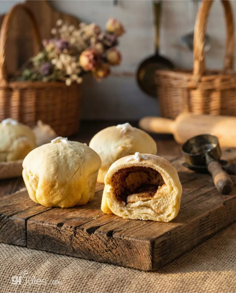 gluten free resurrection rolls on board