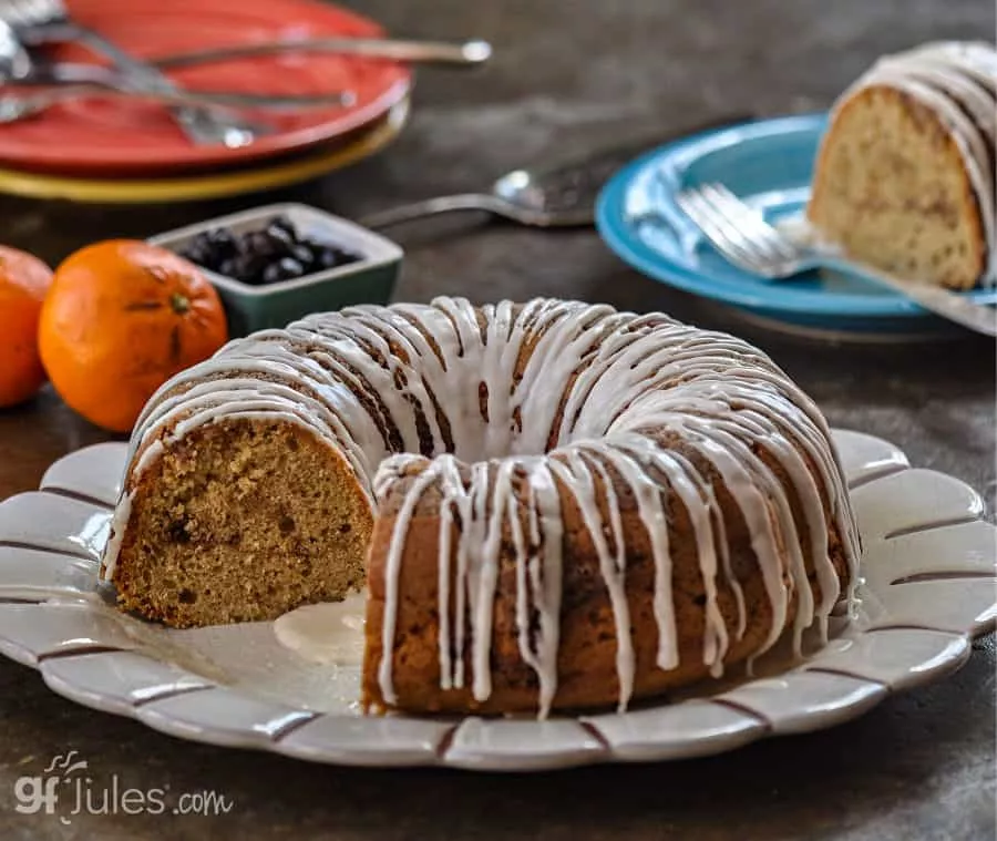 gluten free coffee cake pound cake with fruit