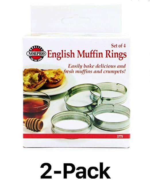 Norpro 3775 Muffin Rings, Set of 8