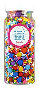 Sweetapolita Bright Skies Sprinkle Medley- Decorative Cake Cupcake Sprinkles, 5.8 Ounces || Gluten-Free, Vegetarian, Kosher