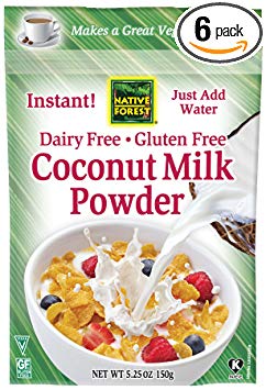 Native Forest Coconut Milk Powder, 5.25 Ounce Bags (Pack of 6)