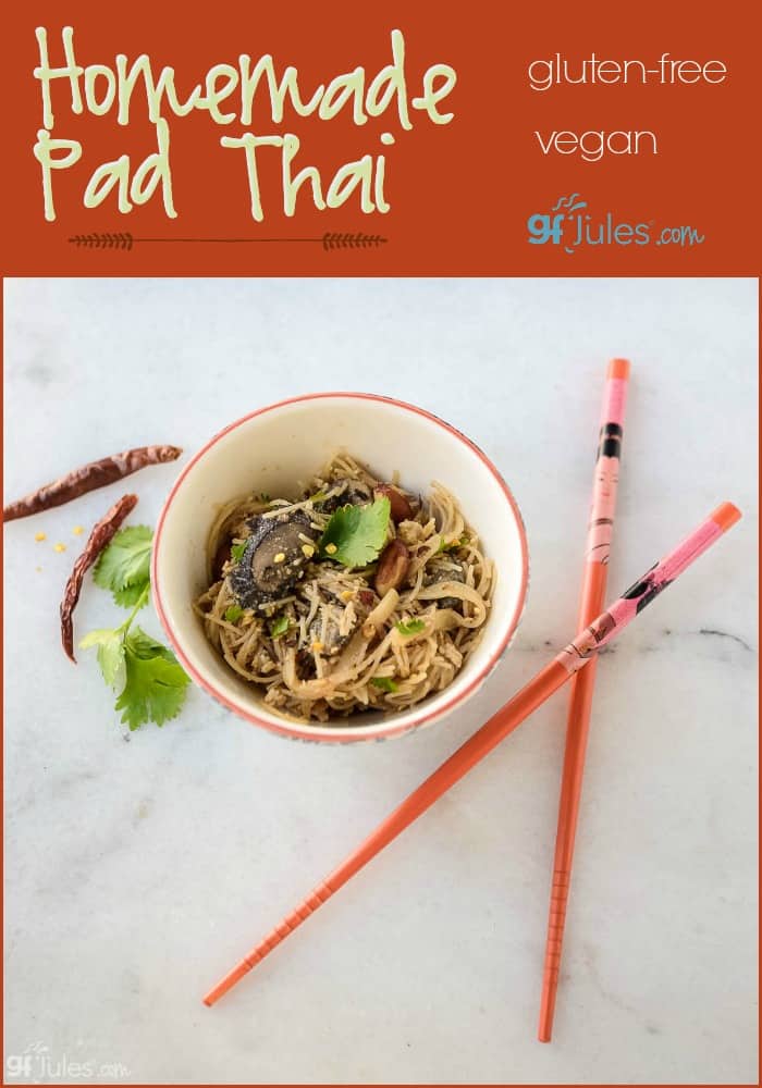 Homemade Gluten Free Pad Thai - with peanut-free options _ gfJules