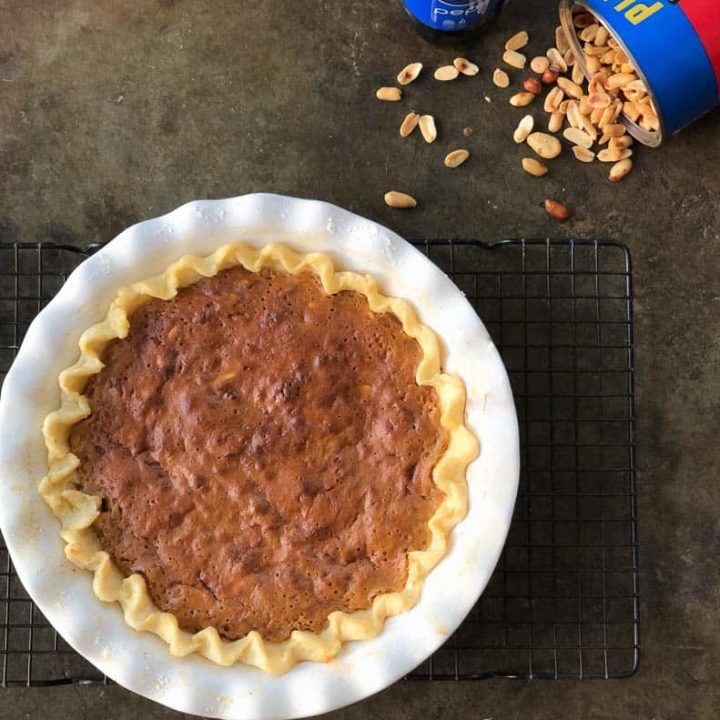 pepsi and peanuts pie with nuts