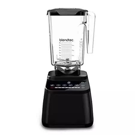 Blendtec Designer Series Blender-WildSide+ Jar (90 oz) -Professional-Grade Power-Self-Cleaning-6 Pre-Programmed Cycles-8-Speeds-Sleek and Slim, Black