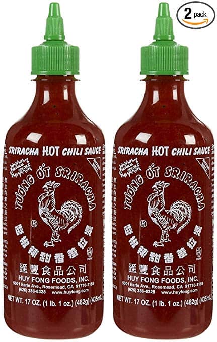 Huy Fong Sriracha Hot Chili Sauce Bottle-17 Oz-2 Pack