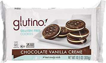 Glutino Chocolate Vanilla Cream Cookies, Gluten Free 10.5 OZ