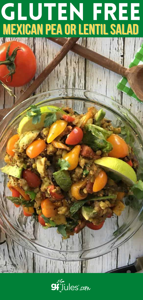 Mexican Pea or Lentil Salad