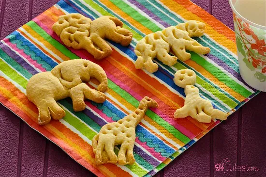 gluten free animal crackers on napkin og