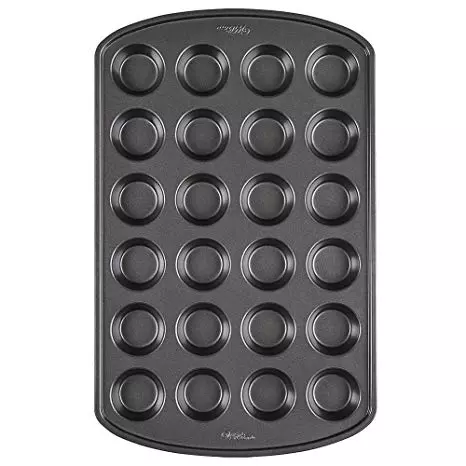 Wilton Perfect Results Premium Non-Stick Mini Muffin and Cupcake Pan, 24-Cup