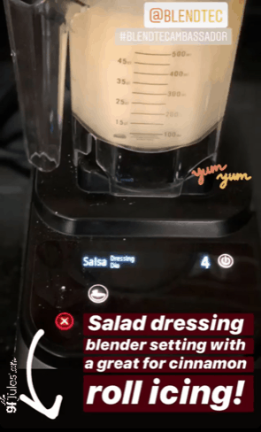 Blendtec for cinnamon roll icing