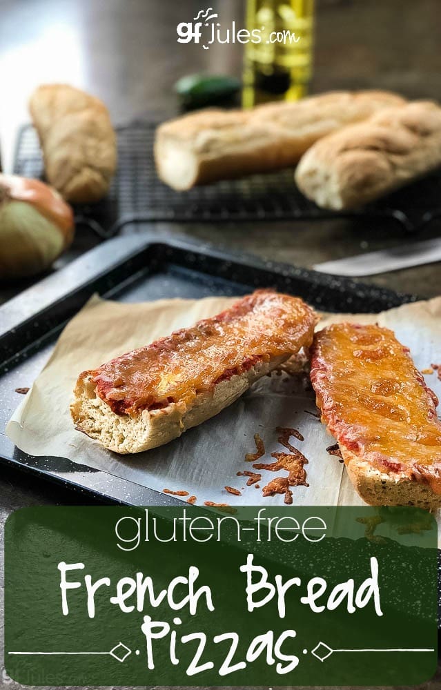 gluten free french bread pizzas gfJules