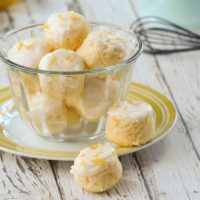 gluten free lemon bites in bowl