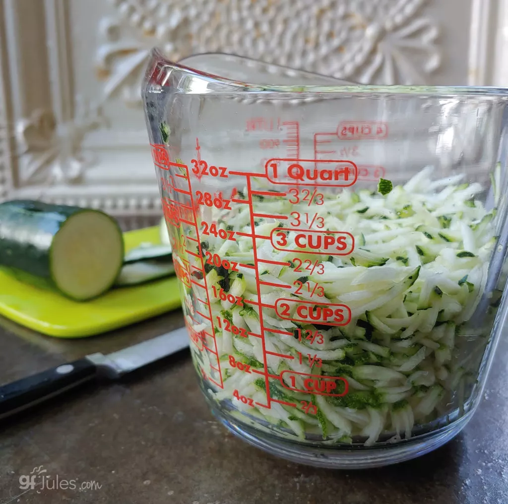 shredded zucchini