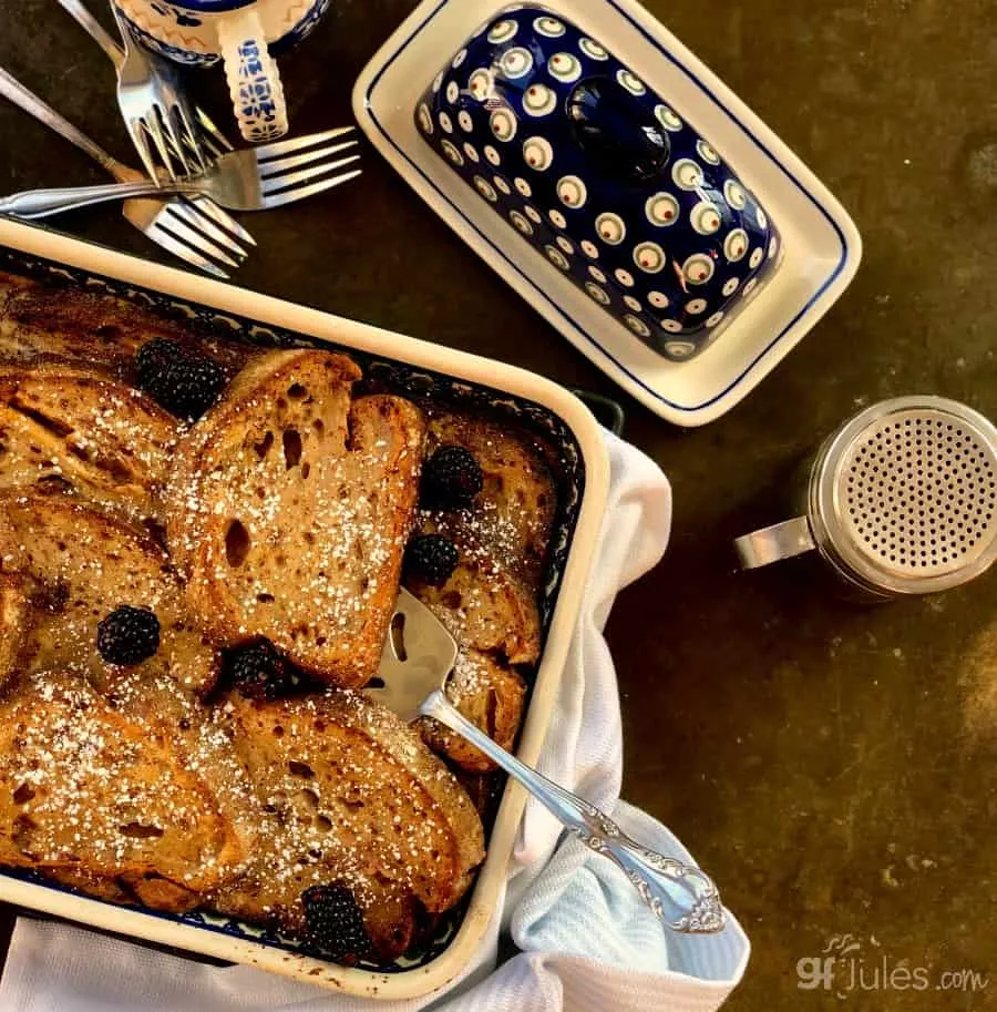 French Toast Casserole with gluten Free Sourdough
