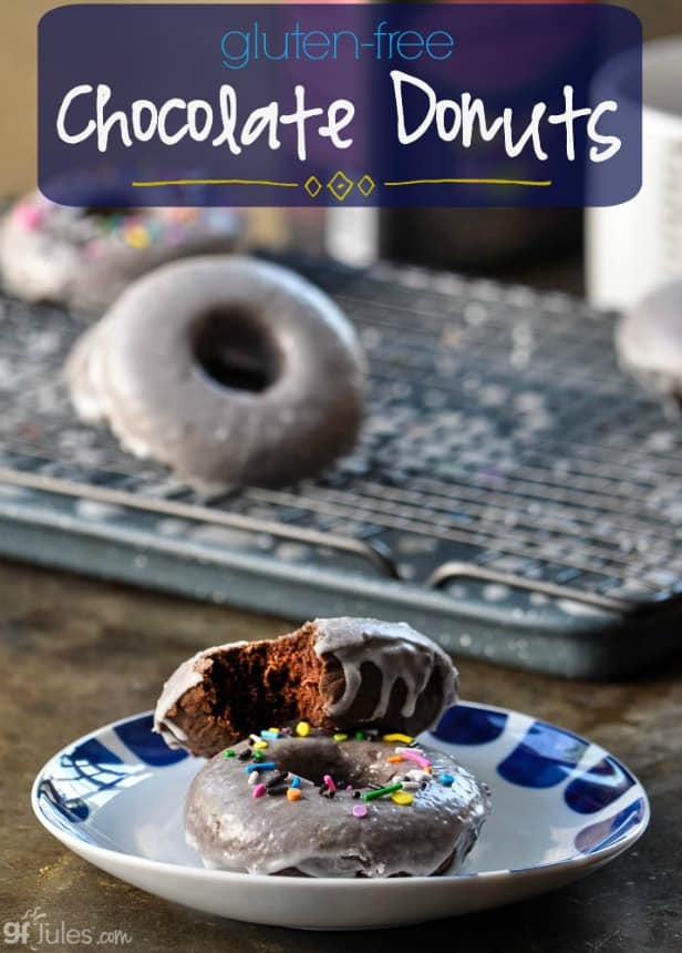 gluten free chocolate donuts gfJules