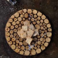 gluten free crackers on wood 1
