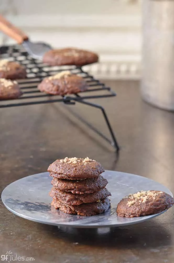 gluten free gingersnaps on plate