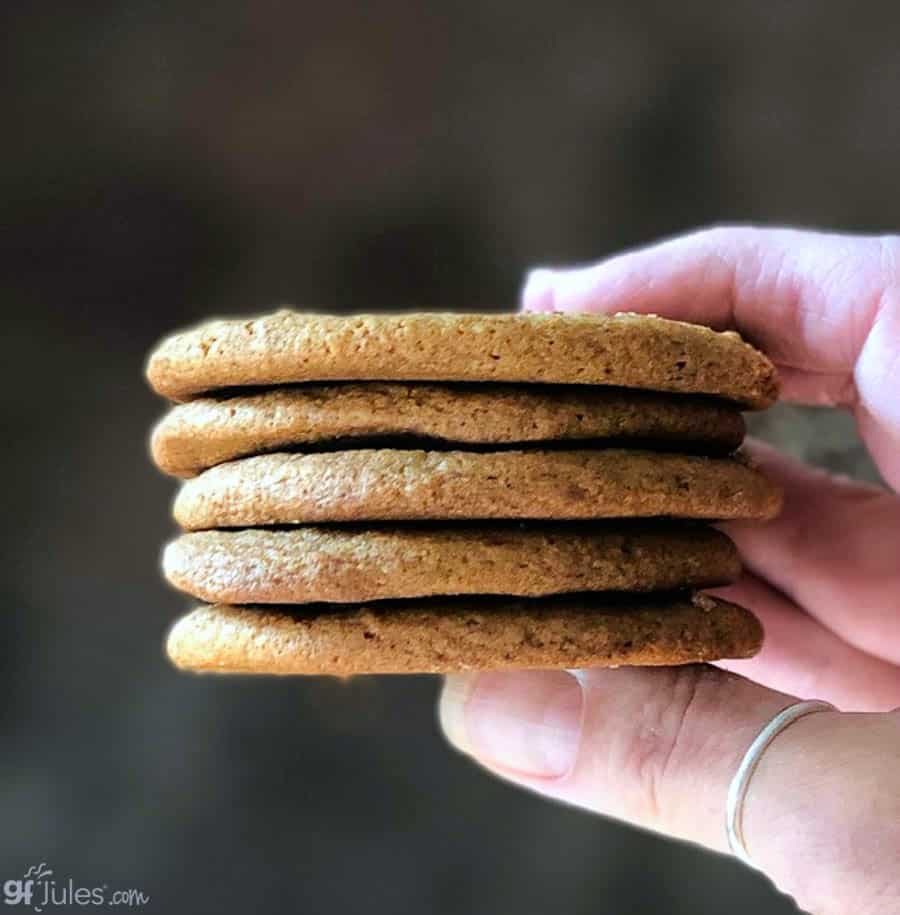 gluten free gingersnaps stack