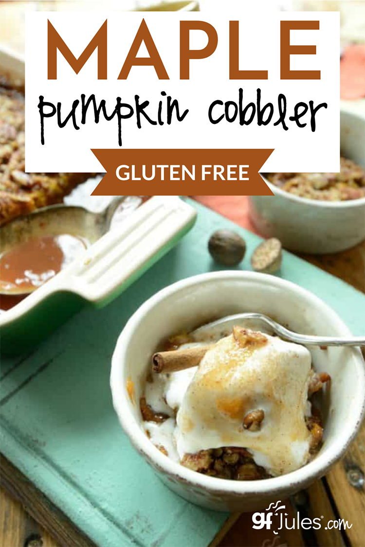 Gluten Free Maple Pumpkin Cobbler