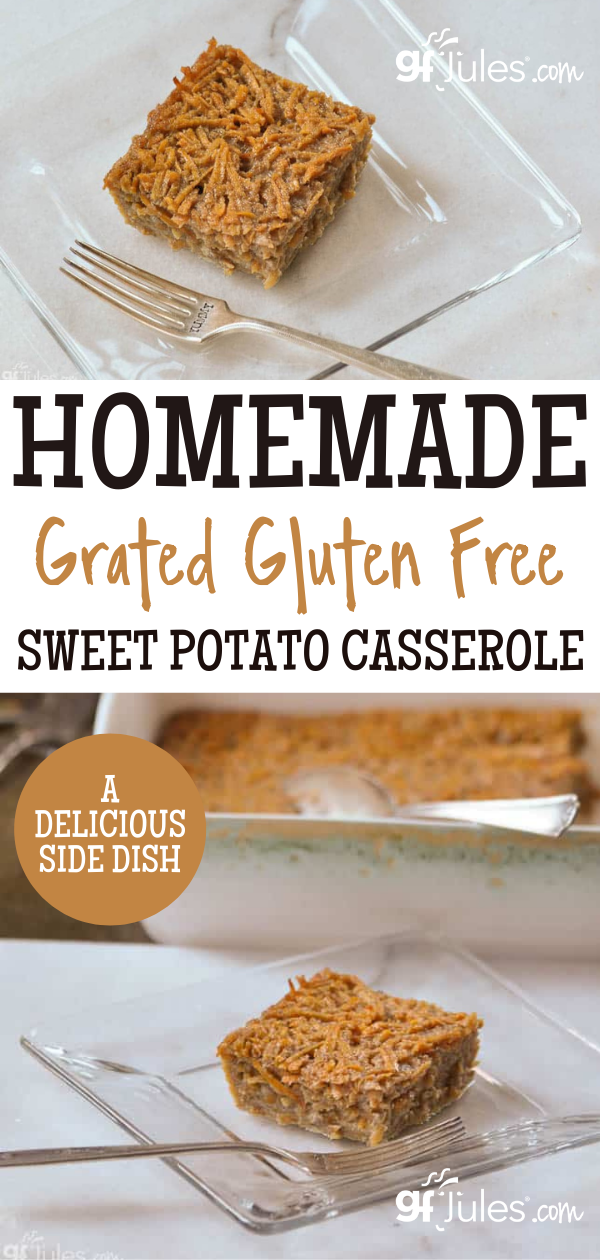 Homemade Grated Gluten Free Sweet Potato Casserole