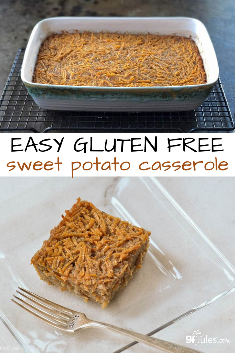 Grated Gluten Free Sweet Potato Casserole