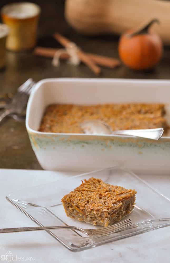 Grated Gluten Free Sweet Potato Casserole