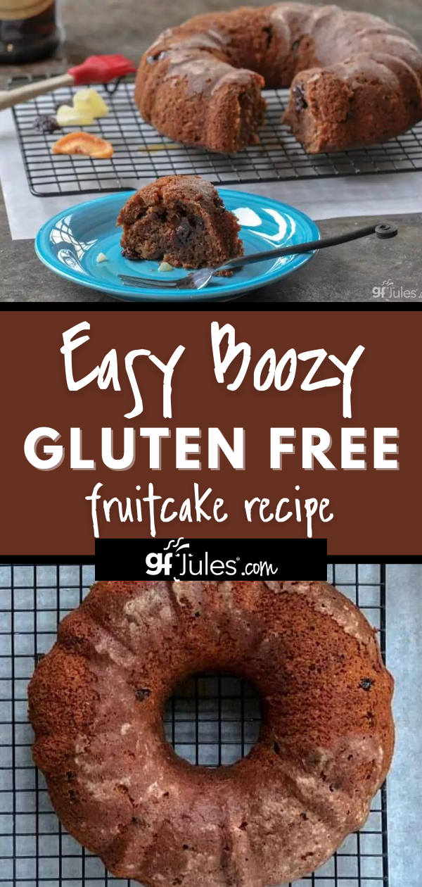 Easy Boozy Gluten Free Fruitcake Recipe