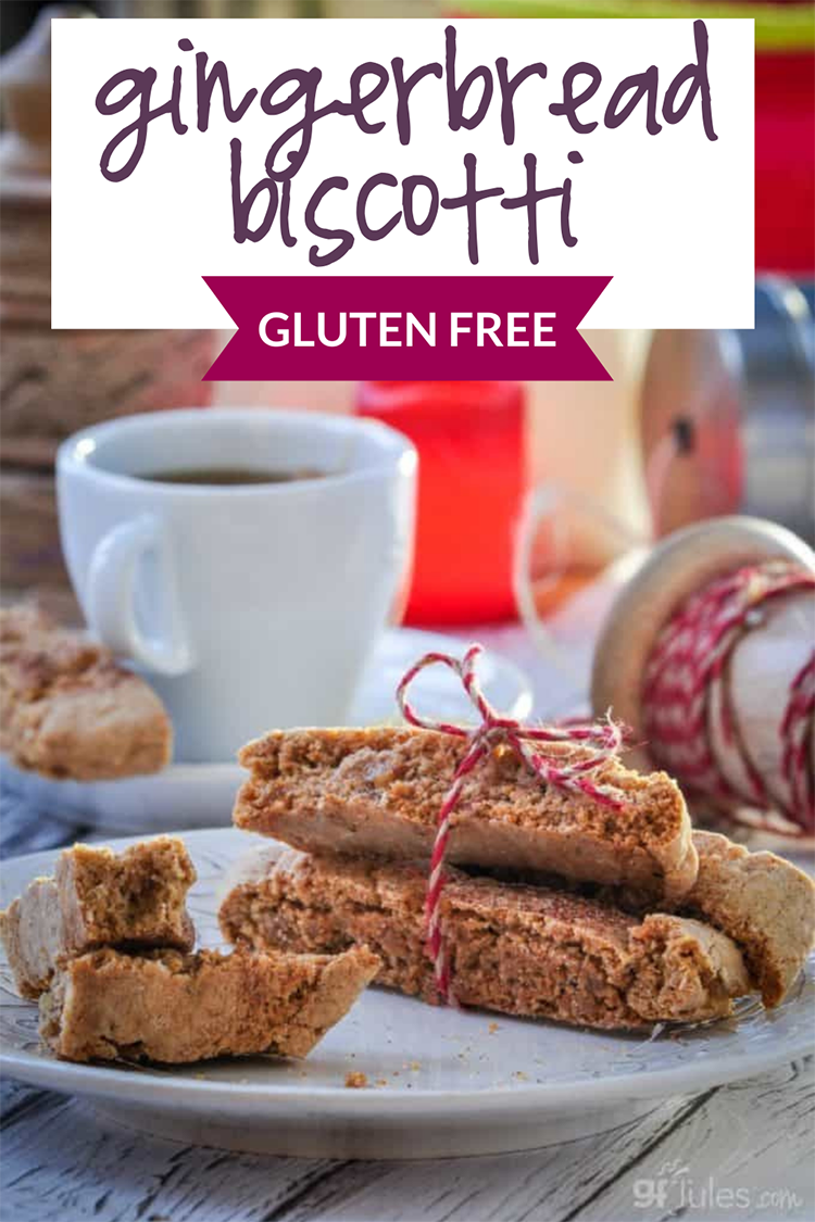 Gluten Free Gingerbread Biscotti