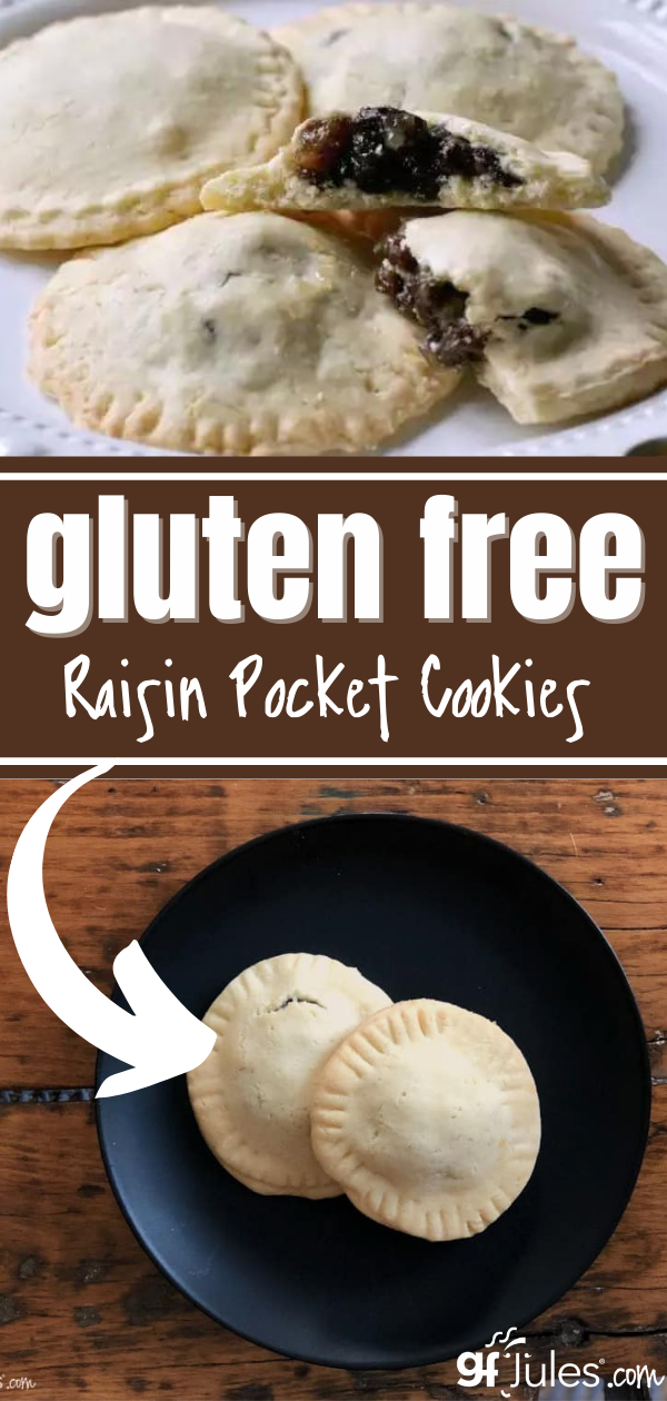Gluten Free Raisin Pocket Cookies