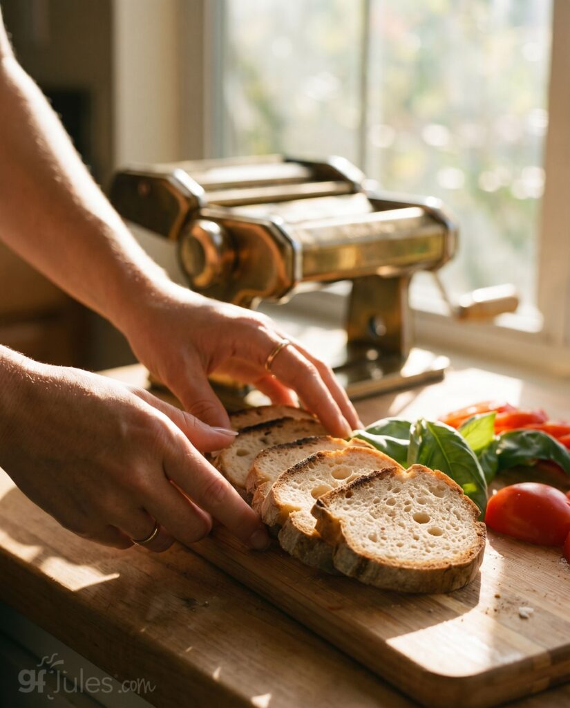 gluten free baguette on board