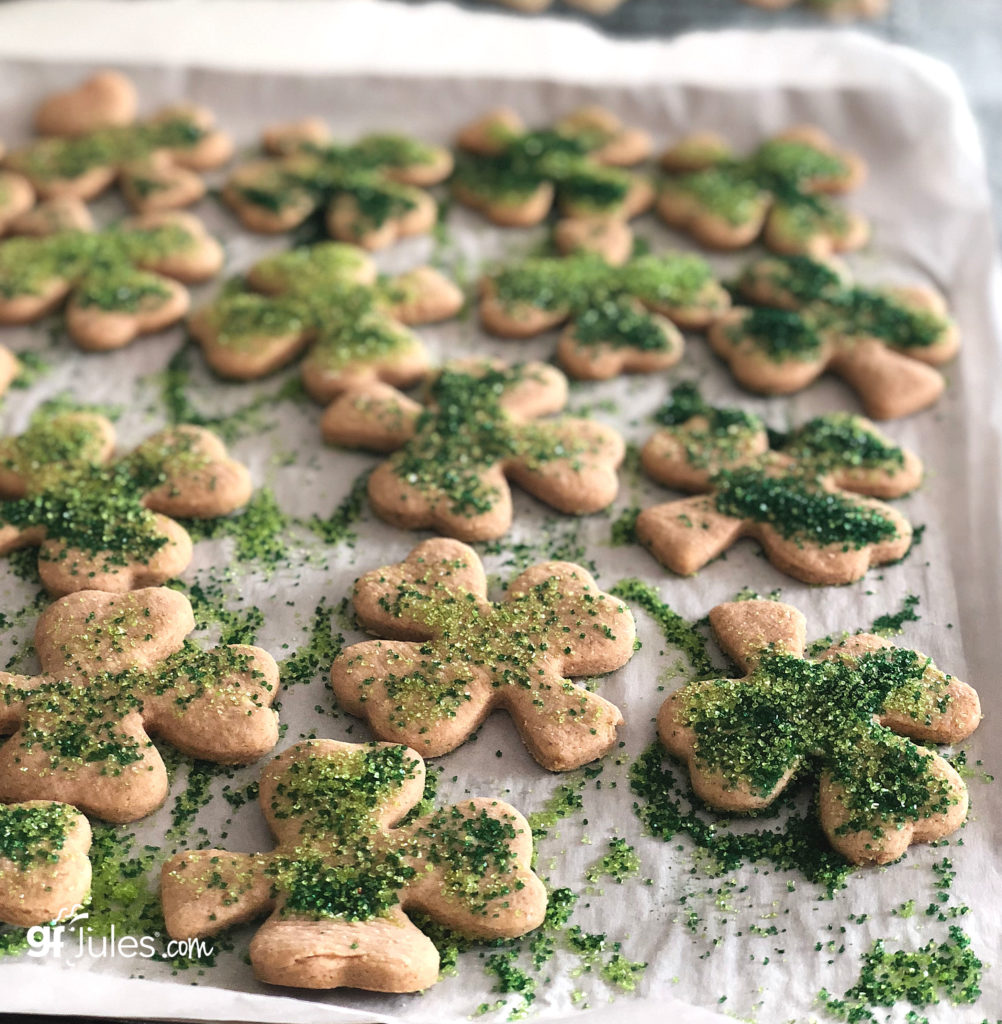 gluten free shamrock cut out cookies (1)