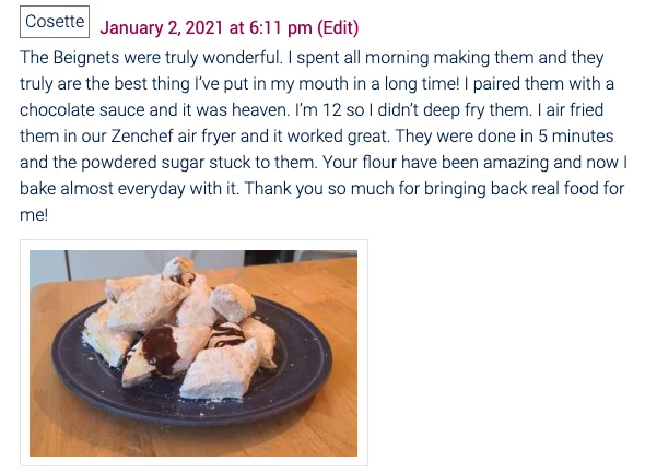 Cosette's Gluten Free Beignet review