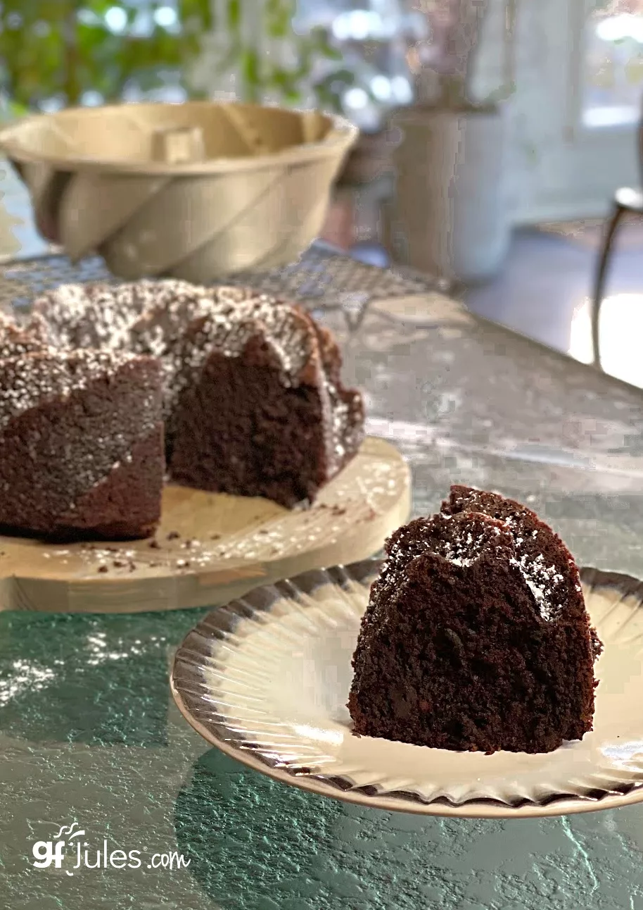 Gluten Free Chocolate Beer Cake Recipe - light and spongy - gfJules